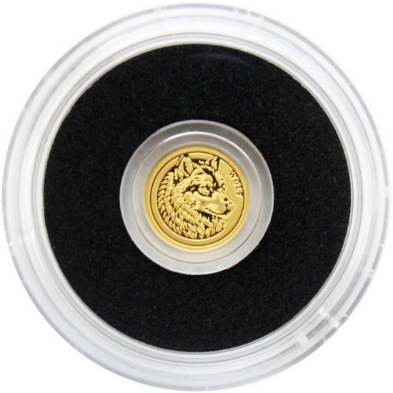 2026 50c NIUE 1/500oz Gold Wolf Prooflie Coin in Velvet Pouch 2026 50c NIUE 1/500oz Gold Wolf Prooflie Coin in Velvet Pouch