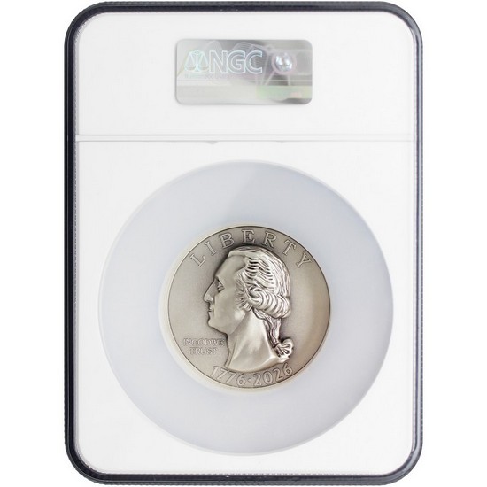 2026 25C Oglala Lakota Sioux Nation Beyond Relief 5oz Silver Bicentennial Quarter NGC MS70 Antiqued 2026 25C Oglala Lakota Sioux Nation Beyond Relief 5oz Silver Bicentennial Quarter NGC MS70 Antiqued
