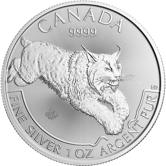 2017 Canada Silver Lynx 1oz Predator Series BU