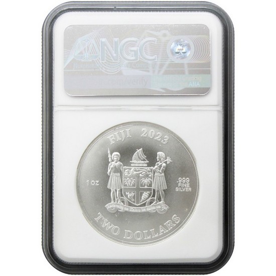 2023 Fiji Silver Grey Wolf 1oz UHR MS70 ER NGC Blue Label 2023 Fiji Silver Grey Wolf 1oz UHR MS70 ER NGC Blue Label