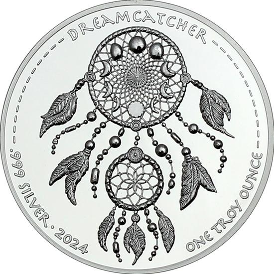 2024 Silver Native American Series: "Dreamcatcher II" 1oz Proof Coin