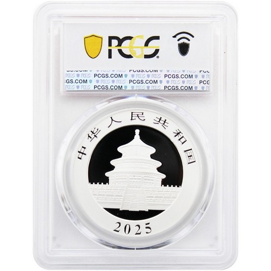 2025 China Panda Silver 30 Gram MS70 PCGS Flag Label 2025 China Panda Silver 30 Gram MS70 PCGS Flag Label
