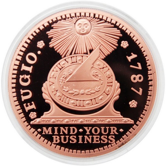 2026 $1 Liberia 5oz Copper Fugio Prooflike Coin OGP