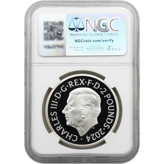 2024 Great Britain D-Day 80th Anniv 1oz Silver Coin PF70 UC ER NGC Great Britain Label