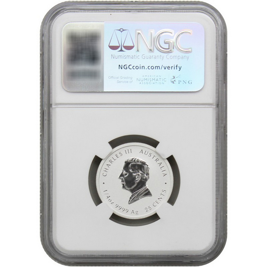 2025 P Australia Silver Year of the Snake 1/4oz Colorized Coin MS70 ER NGC Flag Label 2025 P Australia Silver Year of the Snake 1/4oz Colorized Coin MS70 ER NGC Flag Label