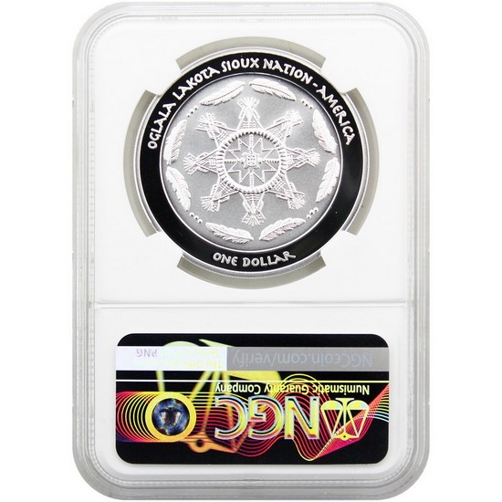 2025 Silver Native American Series "Wolves Fire" 1oz PF70 UC NGC 2025 Silver Native American Series "Wolves Fire" 1oz PF70 UC NGC