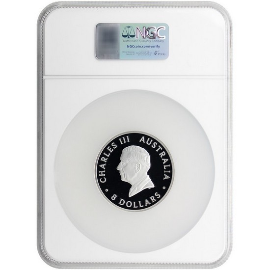 2026 P $8 Proof Australia 5oz Incuse Silver High Relief Kookaburra NGC PF70 UC ER Australia Flag Label 2026 P $8 Proof Australia 5oz Incuse Silver High Relief Kookaburra NGC PF70 UC ER Australia Flag Label