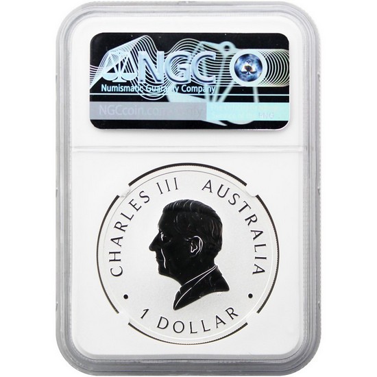 2026 P $1 Australia 1oz Silver Koala ANA World's Fair of Money Special with Liberty Bell Privy NGC MS70 ER Australia Flag Label