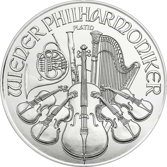 2022 Austria Platinum Philharmonic 1oz BU