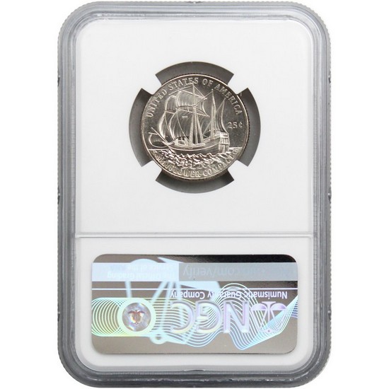 2026 P & D Semiuincentennial Quarters Mayflower Compact 2pc Set MS65 ER NGC America 250 Label 2026 P & D Semiuincentennial Quarters Mayflower Compact 2pc Set MS65 ER NGC America 250 Label