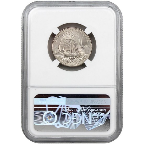 2026 P & D Semiuincentennial Quarters Mayflower Compact 2pc Set MS67 ER NGC America 250 Label