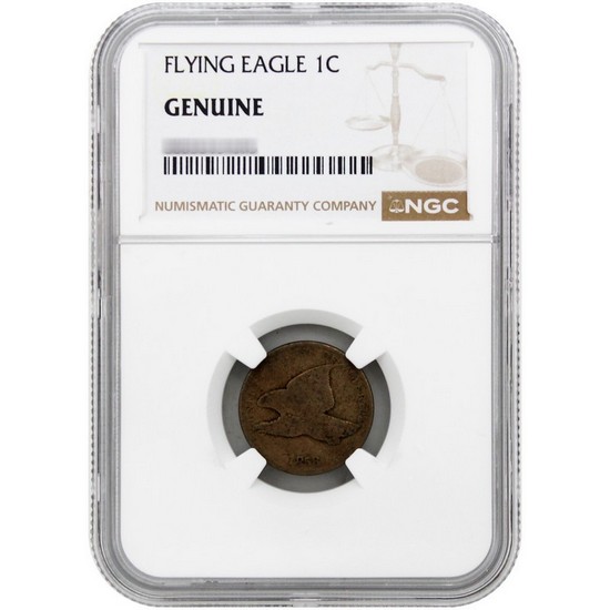 Random Date Flying Eagle Cent NGC Genuine