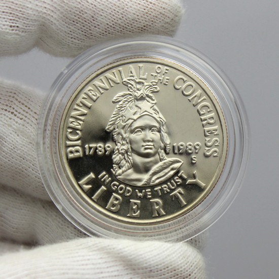 1989 S Congress Bicentennial Half Dollar PF Coin in OGP 1989 S Congress Bicentennial Half Dollar PF Coin in OGP