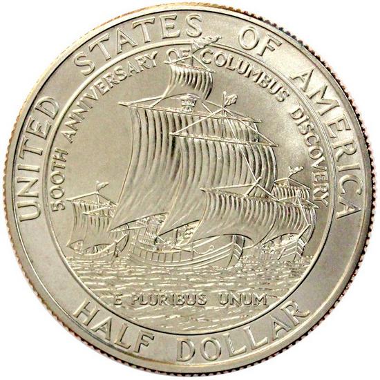 1992 D Columbus Quincentenary Half Dollar BU Coin in OGP 1992 D Columbus Quincentenary Half Dollar BU Coin in OGP