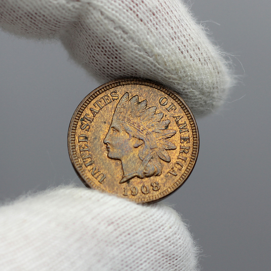 1908 Indian Head Cent BU Condition