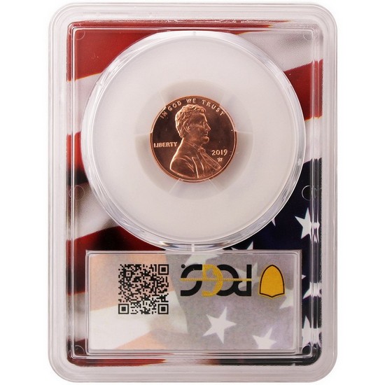 2019 W Lincoln Shield Cent MS68 RD FDI PCGS Flag Picture Frame 2019 W Lincoln Shield Cent MS68 RD FDI PCGS Flag Picture Frame