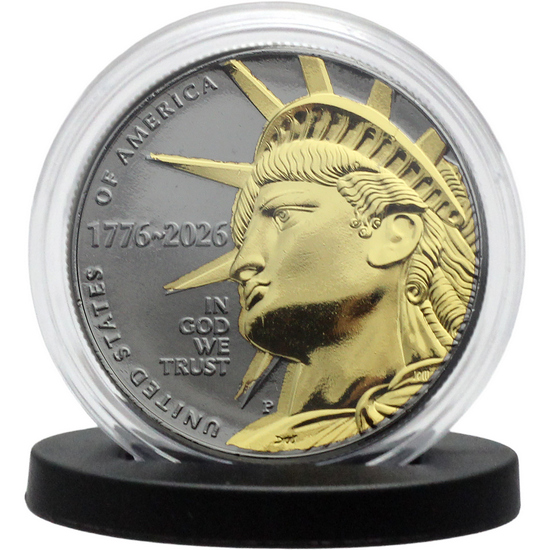 2026 24kt Gilded Black Ruthenium Edition Enduring Liberty Half Dollar
