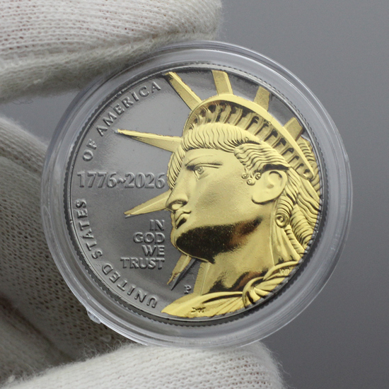 2026 24kt Gilded Black Ruthenium Edition Enduring Liberty Half Dollar