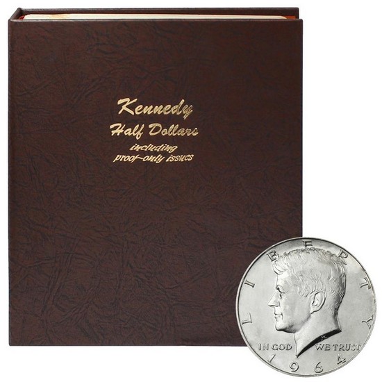 1964-2011 Complete Kennedy Half Dollar Set in Dansco Album
