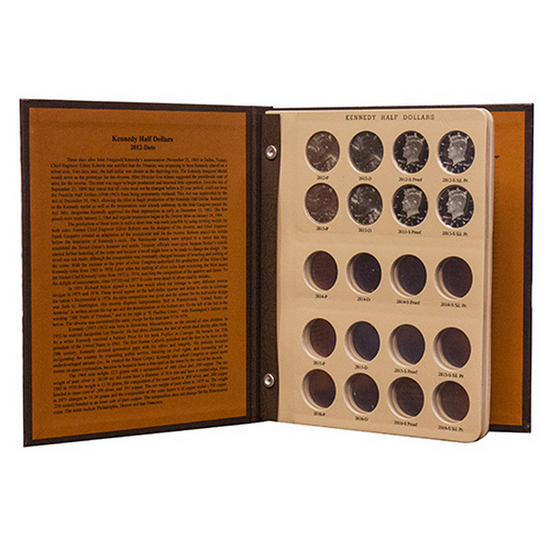 2012 - 2024 Complete Kennedy Half Dollar Set in Dansco Album