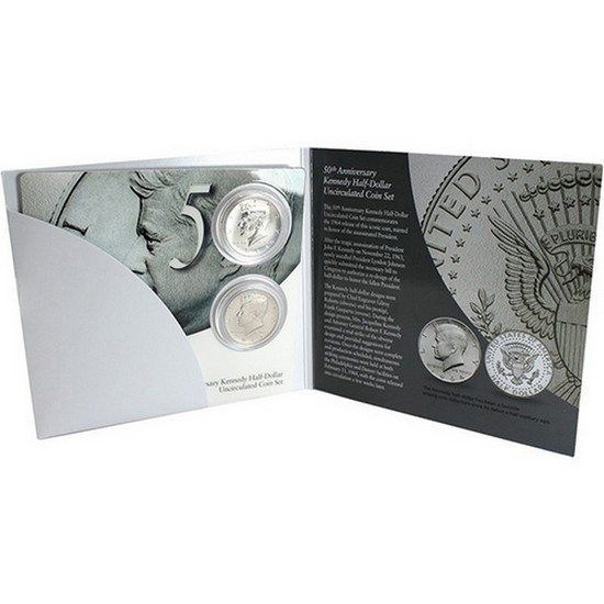 2014 P & D Kennedy 50th Anniversary Half Dollar 2pc BU Set in OGP 2014 P & D Kennedy 50th Anniversary Half Dollar 2pc BU Set in OGP