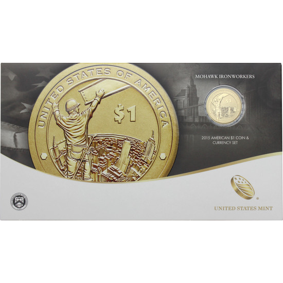 2015 Native American $1 Coin & Currency Set