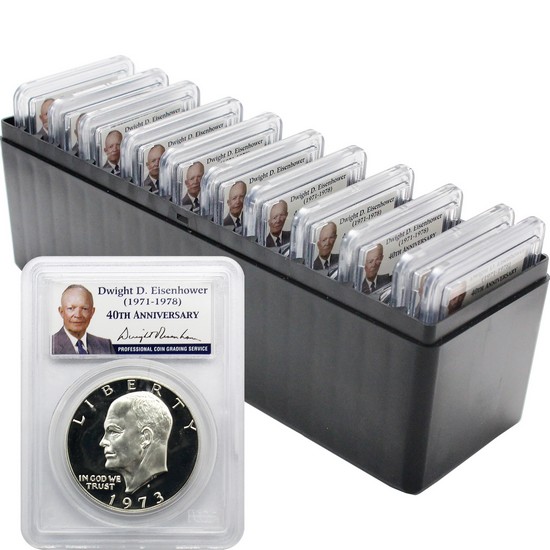 1971-78  Eisenhower Dollar Set PR69 DCAM PCGS Ike Label (11 Coins)