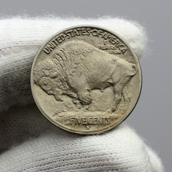 1913 D Buffalo Nickel Type 1 G/VG Condition