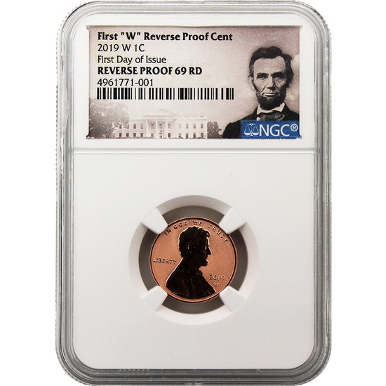 Individually NGC Certified 2019W Reverse Proof Lincoln Penny