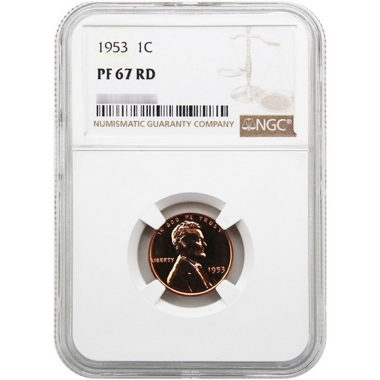 1953 Lincoln Wheat Cent PF67 RD NGC