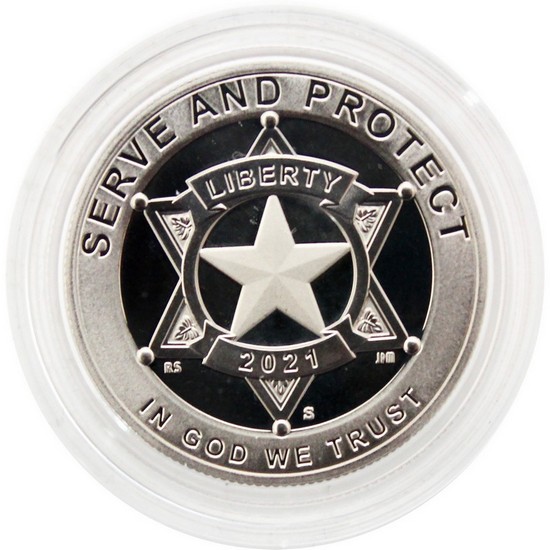 2021 S National Law Enforcement Memorial Half Dollar PF Coin in OGP