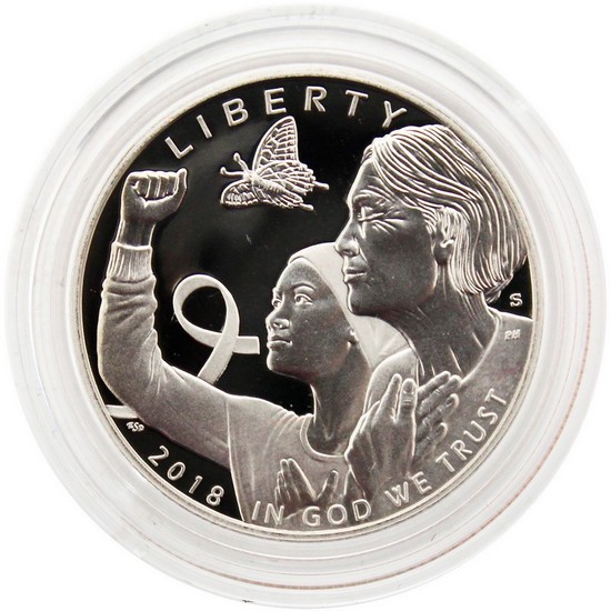 2018 S Breast Cancer Half Dollar PF Coin in OGP