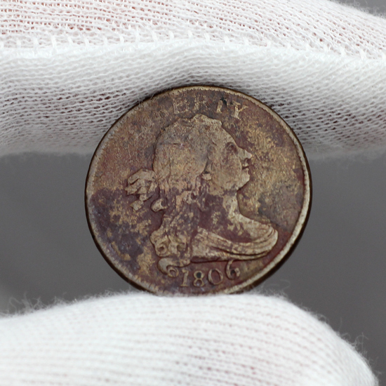 1806 Half Cent VG/F Condition