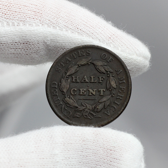 1828 Half Cent VG/F Condition 1828 Half Cent VG/F Condition