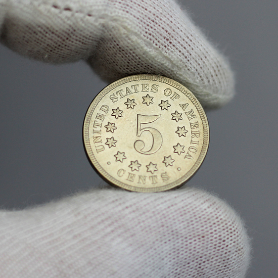 1868 Shield Nickel No Rays AU/BU Condition 1868 Shield Nickel No Rays AU/BU Condition