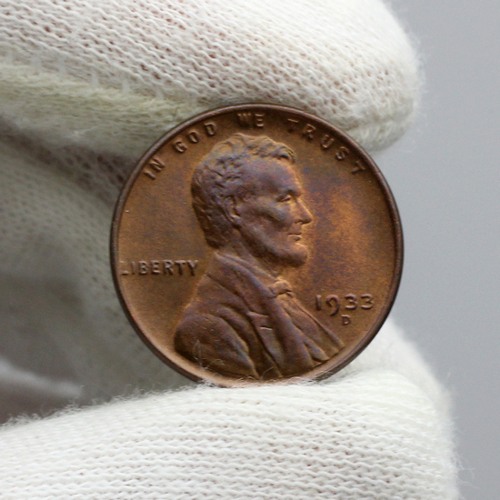 1933 D Lincoln Wheat Cent BU Condition