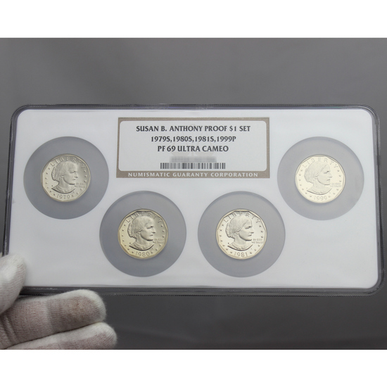 1979-1999 Susan B. Anthony Dollar PF69 UC NGC Multi-Holder