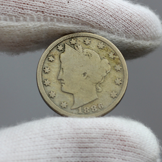 1886 Liberty V-Nickel G/VG Condition