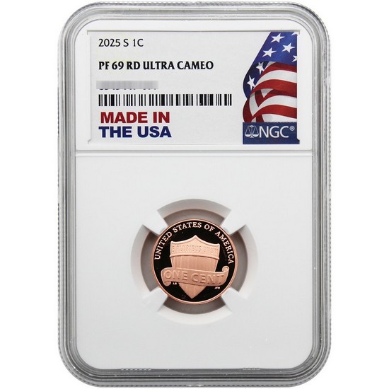 2025 W Proof Lincoln Cent PF69 RD UC NGC Made in The USA Label