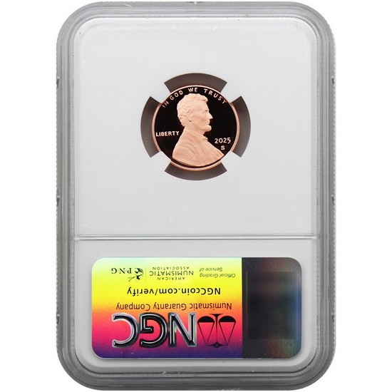 2025 W Proof Lincoln Cent PF69 RD UC NGC Made in The USA Label 2025 W Proof Lincoln Cent PF69 RD UC NGC Made in The USA Label