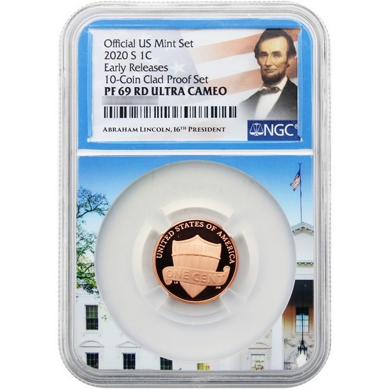 2020 S Lincoln Cent PF69 RD UC ER NGC White House Core