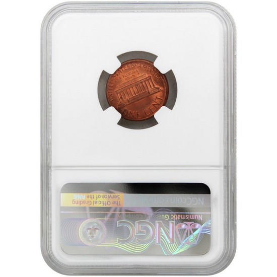 Lincoln Memorial Cent Broadstruck Mint Error Uncirculated "Northeaster Error Collection" NGC Don't Tread on Me Label