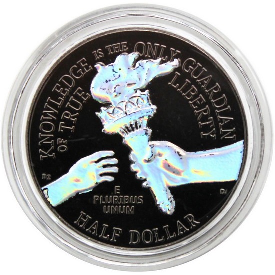 2026 Semiquincentennial Half Dollar Enduring Liberty Black Ruthenium & Hologram Highlights 2026 Semiquincentennial Half Dollar Enduring Liberty Black Ruthenium & Hologram Highlights