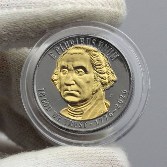 2026 Emerging Liberty Dime Black Ruthenium & 24KT Gold Highlights with COA