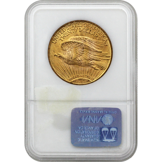 1924 Saint Gaudens $20 Gold MS64 NGC Brown Label
