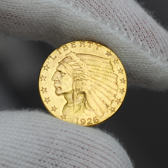 1926 $2.5 Gold Indian BU Condition