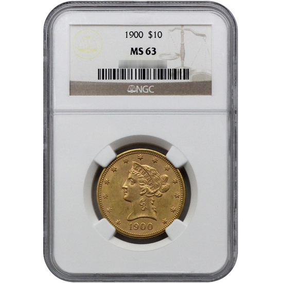 1900 Gold Liberty MS63 NGC Brown Label