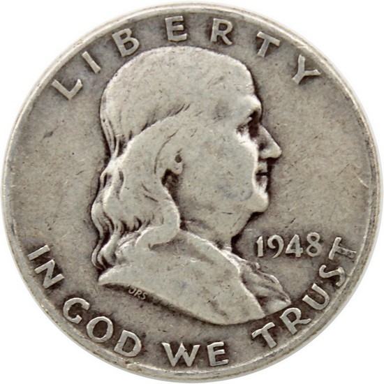 1948 Silver Franklin Half Dollar VG/XF Condition