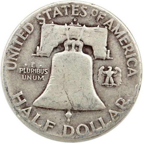 1948 Silver Franklin Half Dollar VG/XF Condition 1948 Silver Franklin Half Dollar VG/XF Condition