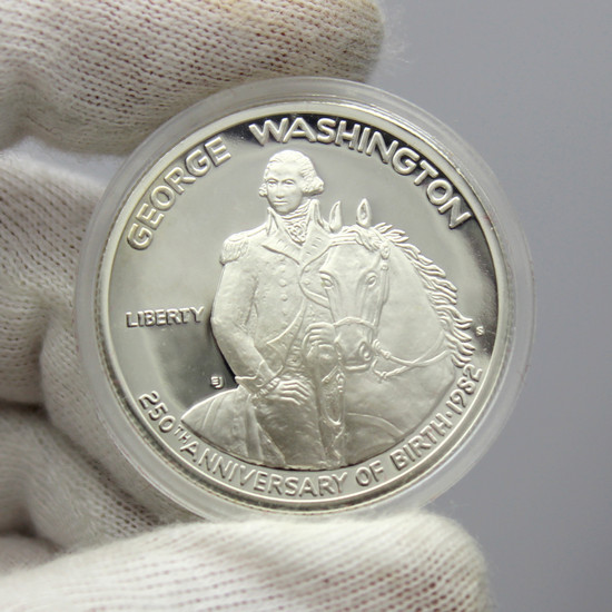 1982 S Silver George Washington Half Dollar PF Coin in OGP 1982 S Silver George Washington Half Dollar PF Coin in OGP